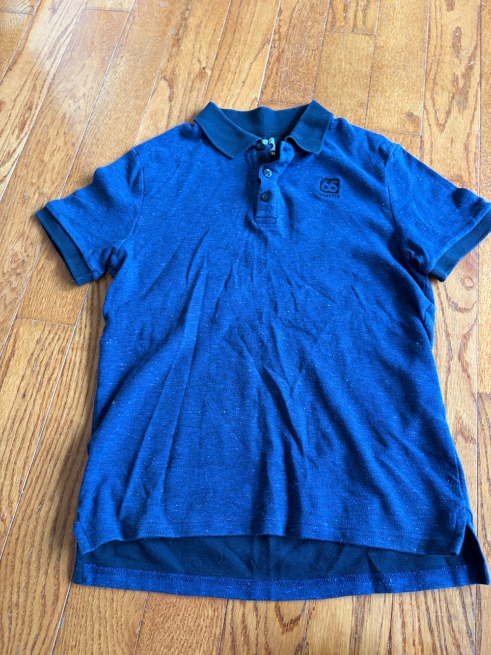 Boys' Navy Blue Polo Shirt with Subtle Chest Emblem